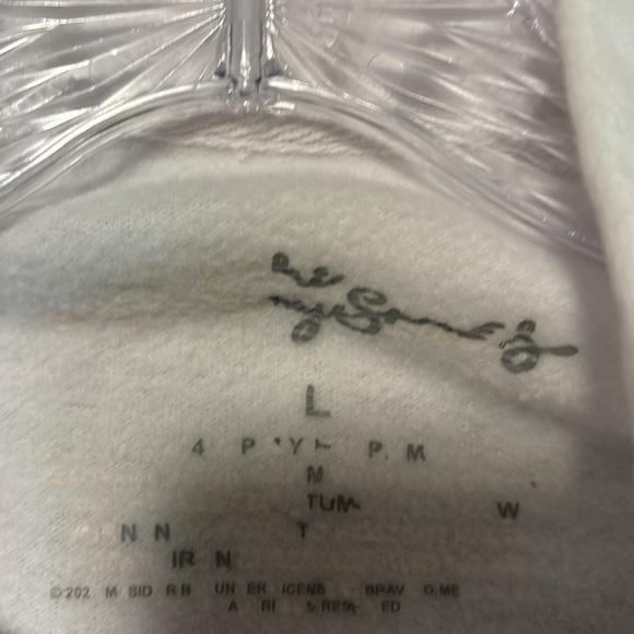 Rolling Stones Women’s L White Hoodie Sweatshirt Tie-Dye Logo - Picture 4 of 5